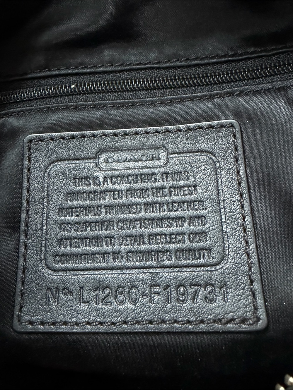 Coach Black Signature Jacquard Shoulder Bag or crossbody with Patent Trim - Picture 2 of 11